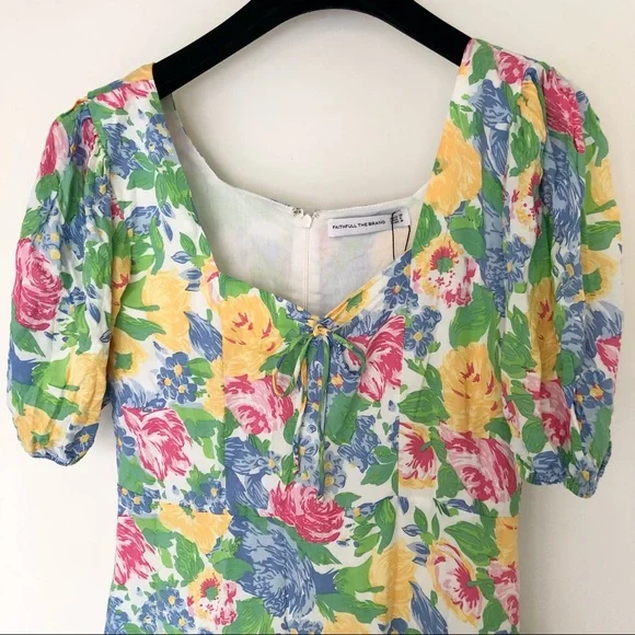 Faithfull The Brand Gabriela midi dress - NEW - Picture 4 of 10